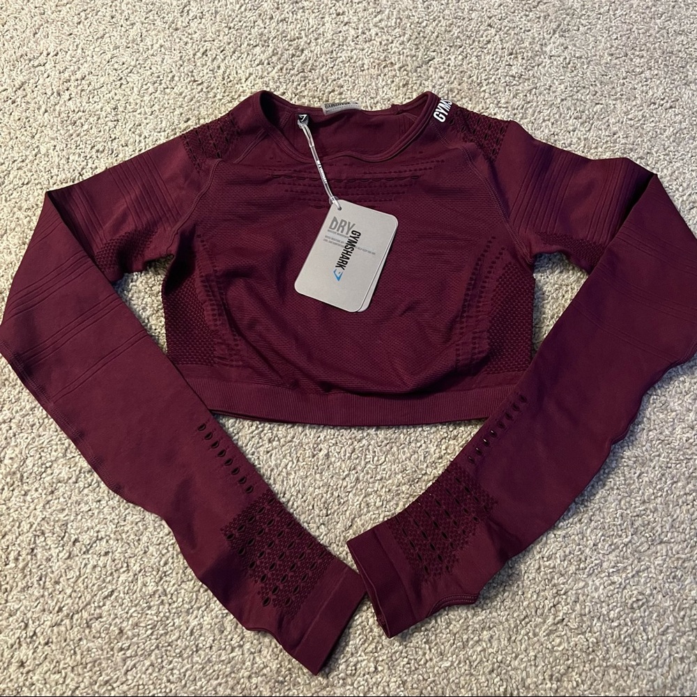 Gymshark flawless knit crop top